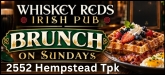 Whiskey Reds Irish Pub Sponsorship Banner