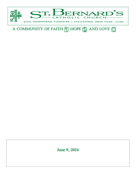 June 9, 2024 St Bernards Bulletin
